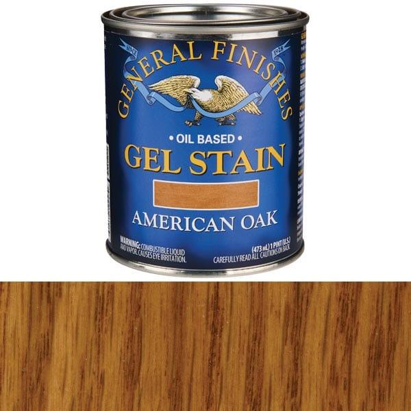 Gel Stain - Oil Based - Color:American Oak - Size:1 Pint